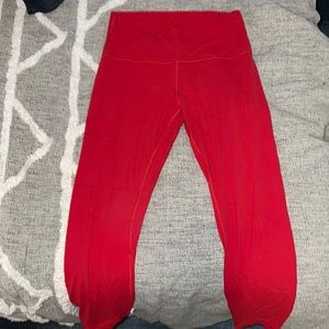 Red Lululemon Aligns 7/8